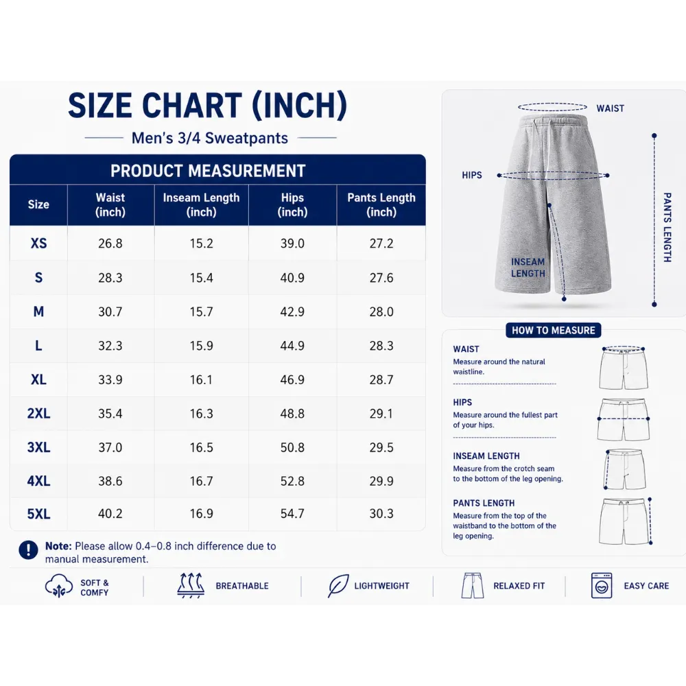 Men’s 3/4 sweatpants