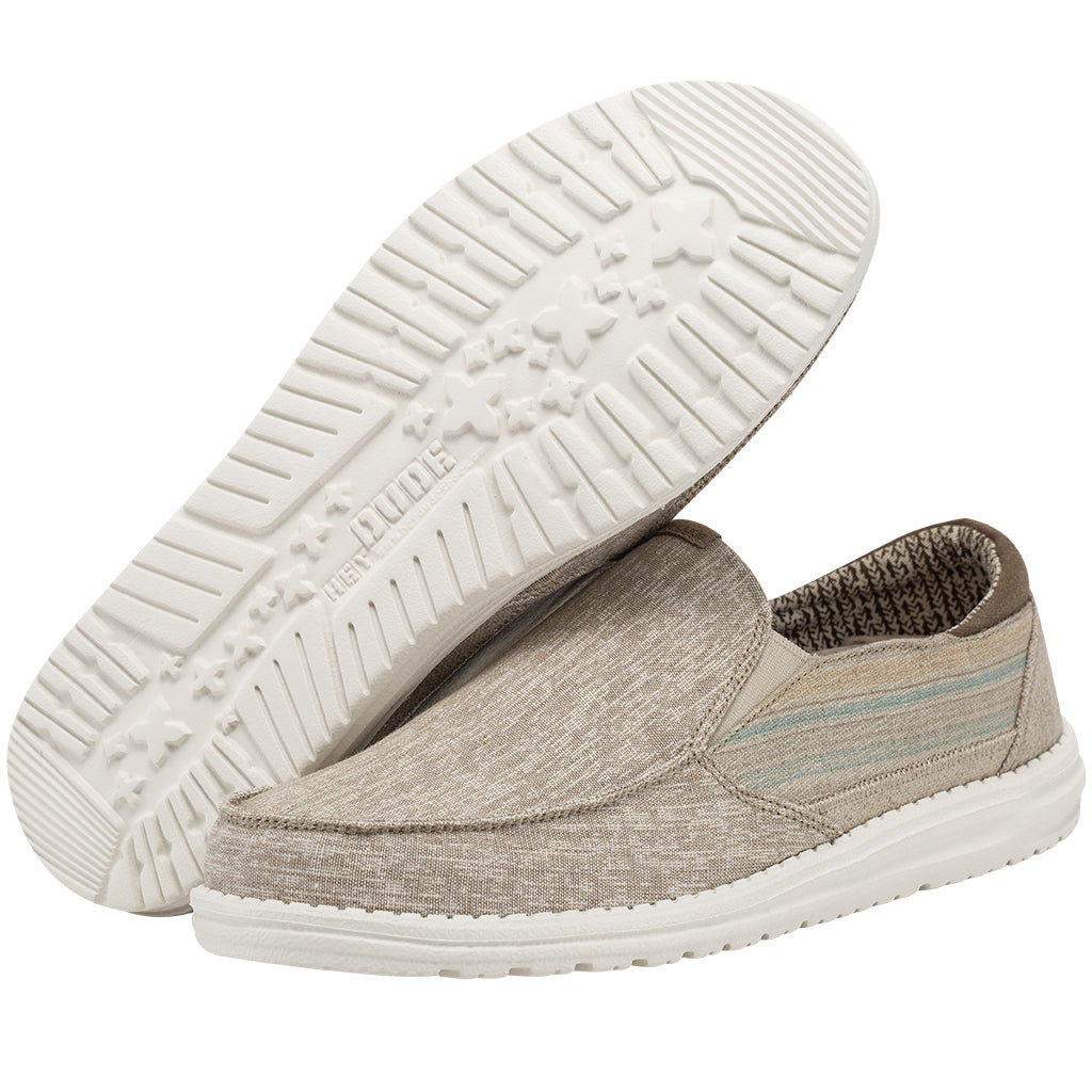 DUDE MEN'S THAD CHAMBRAY RIVERA BEIGE- 111910590