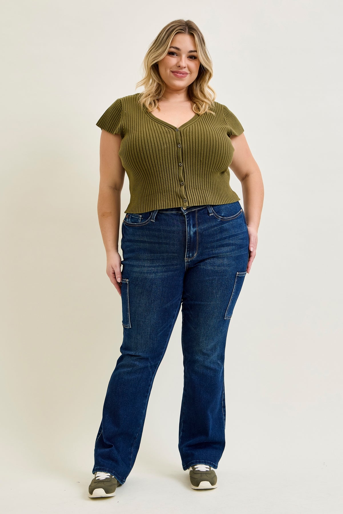Daisy Cargo Bootcut Jeans - PLUS