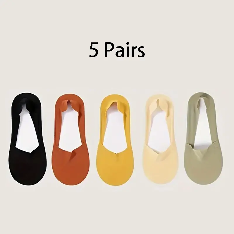 Women's No-Show Socks – Comfortable, Breathable Polyester Low-Cut Socks