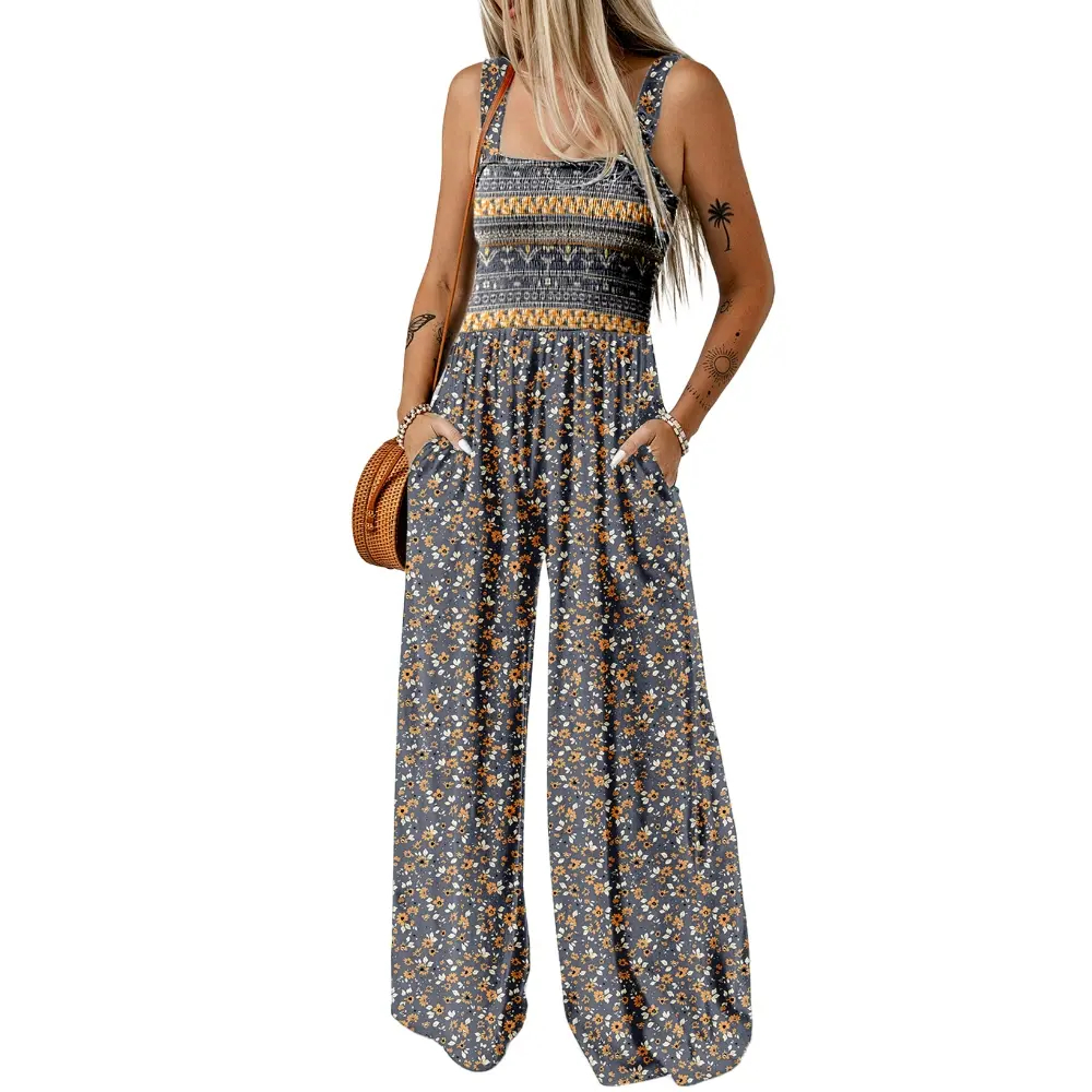 💕Mother's Day Sale💕Sleeveless Jumpsuit adjustable straps