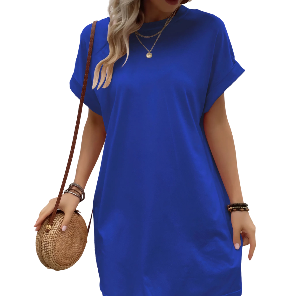 Women's T-shirt Skirt With Casual Side Slit