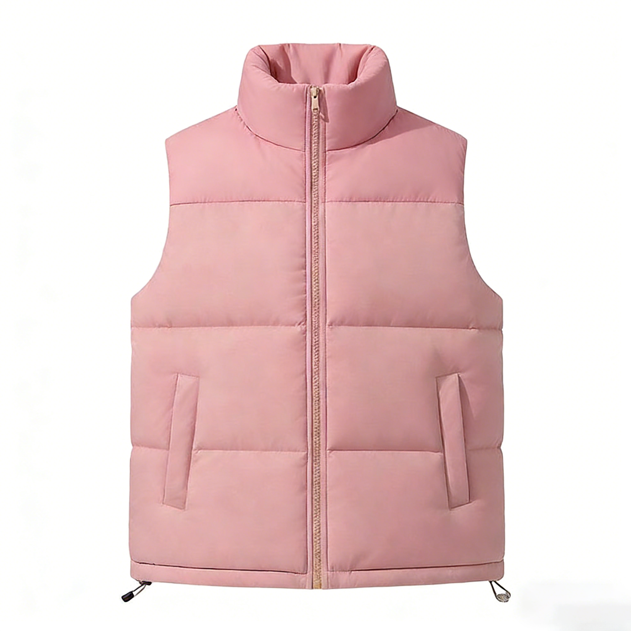 Women's Zip Up Puffer Vest with Pockets