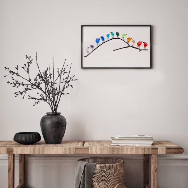 SheremArt Sea Glass Birds Decor Coastal Love Notes