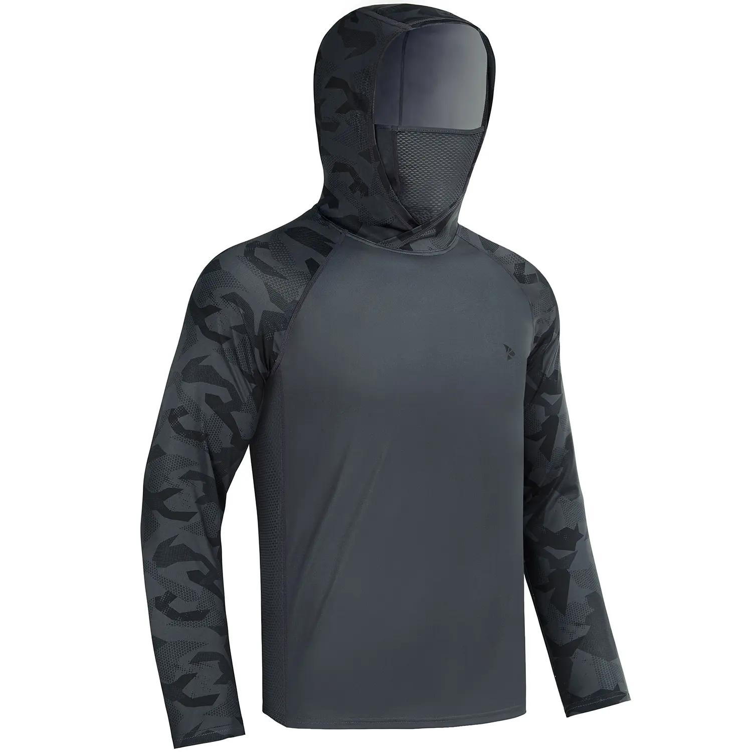 Men UPF 50+ UV Protection Long Sleeve Lightweight Quick Dry Moisture Wicking Breathable Athletic Activewear