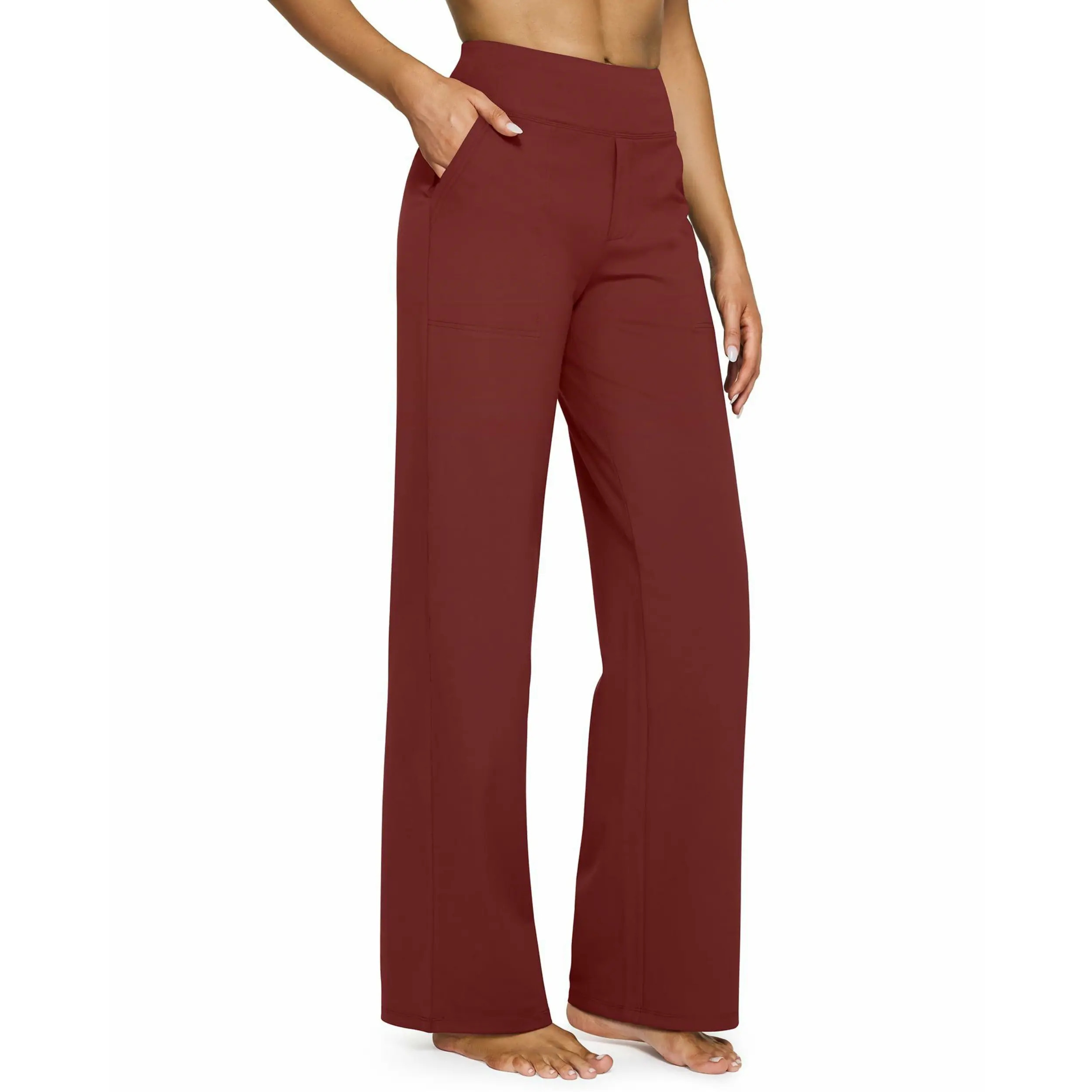 Women's High-Waist Yoga Pants with Pockets