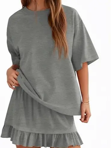 Women's 2-Piece Skirt Set for Summer Vacation