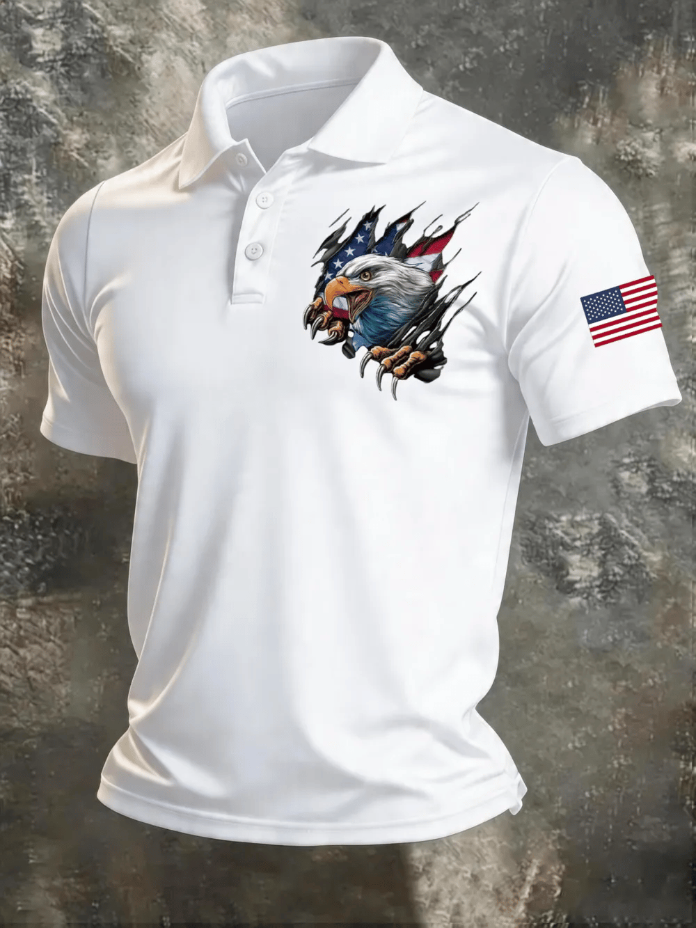 Men's 250Th Anniversary American Casual Short-Sleeve Polo Shirt