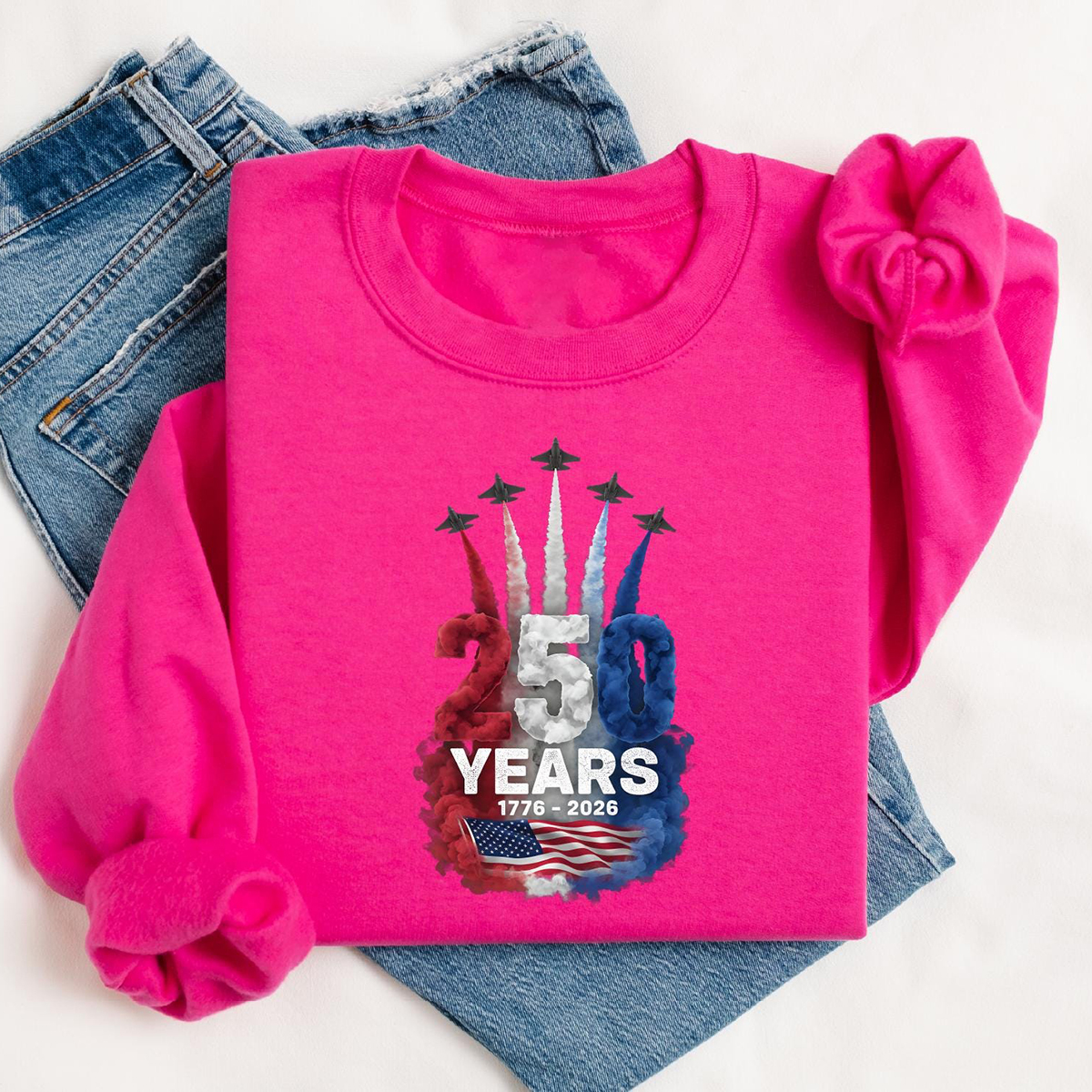 250th Anniversary Sweatshirt_ 1776 2026 Shirt_ USA