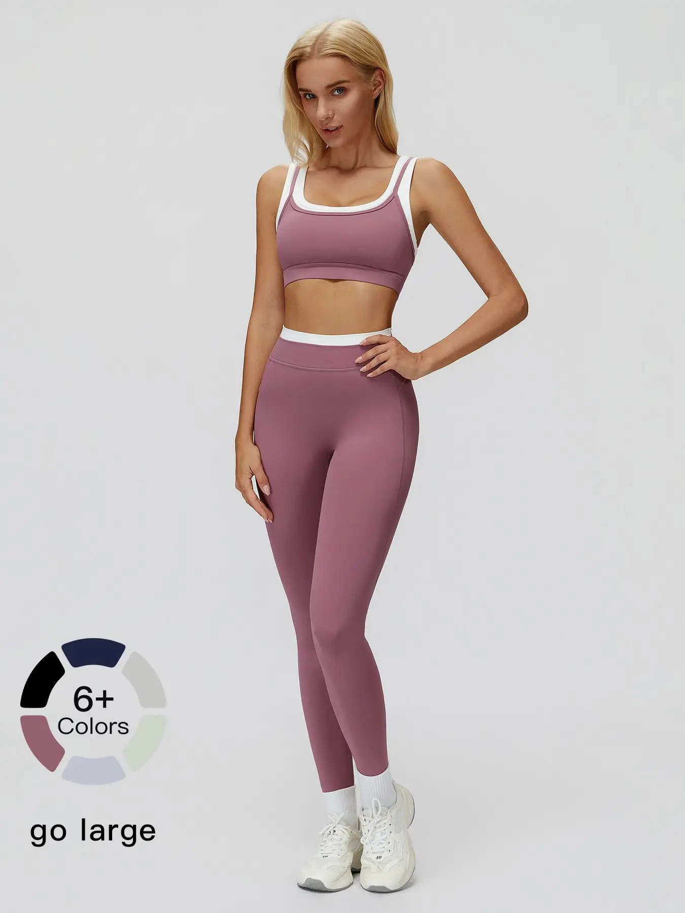 💪💪💪Women's Ribbed Two-Piece Workout Set
