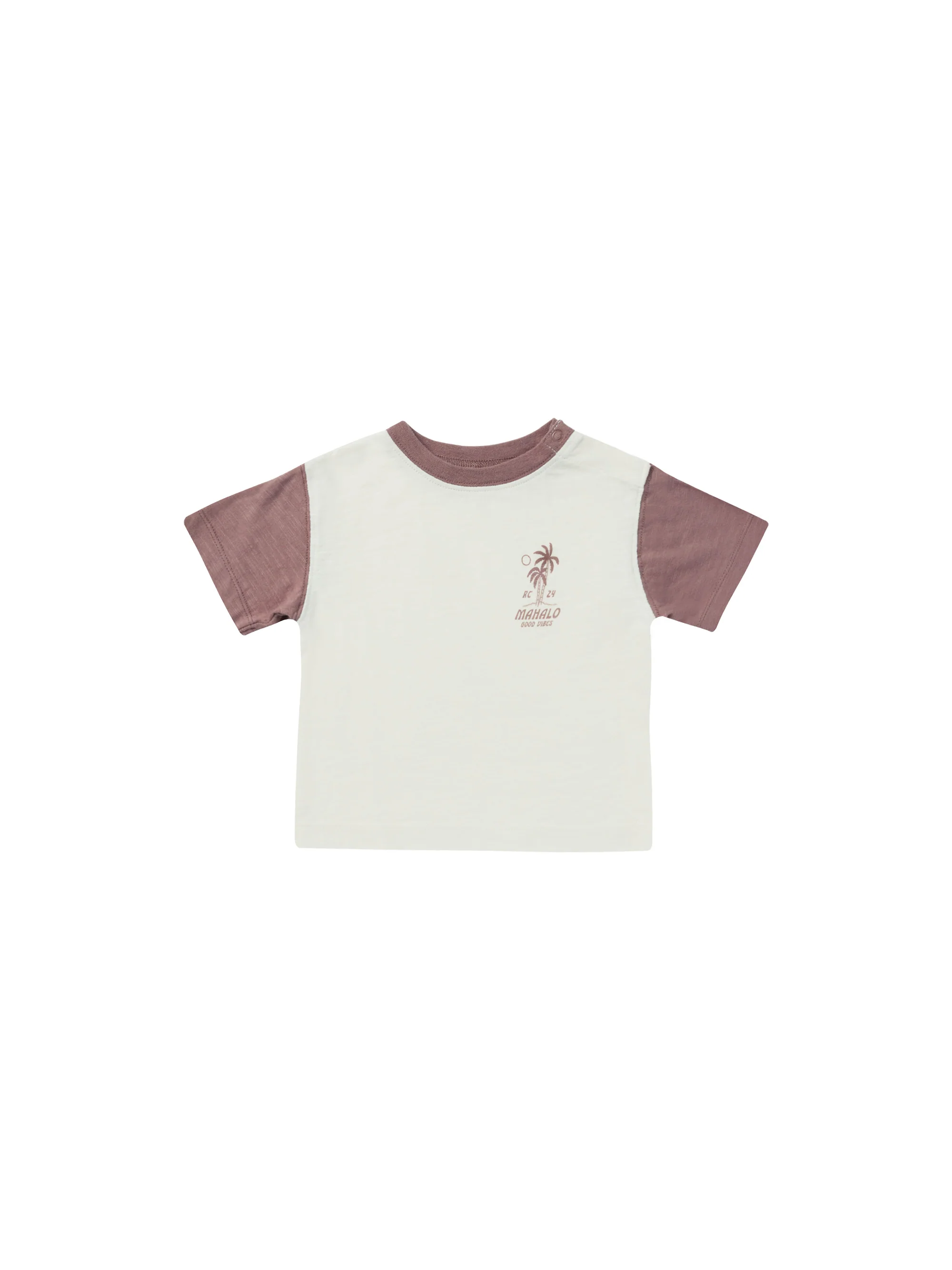 contrast short sleeve tee || mahalo