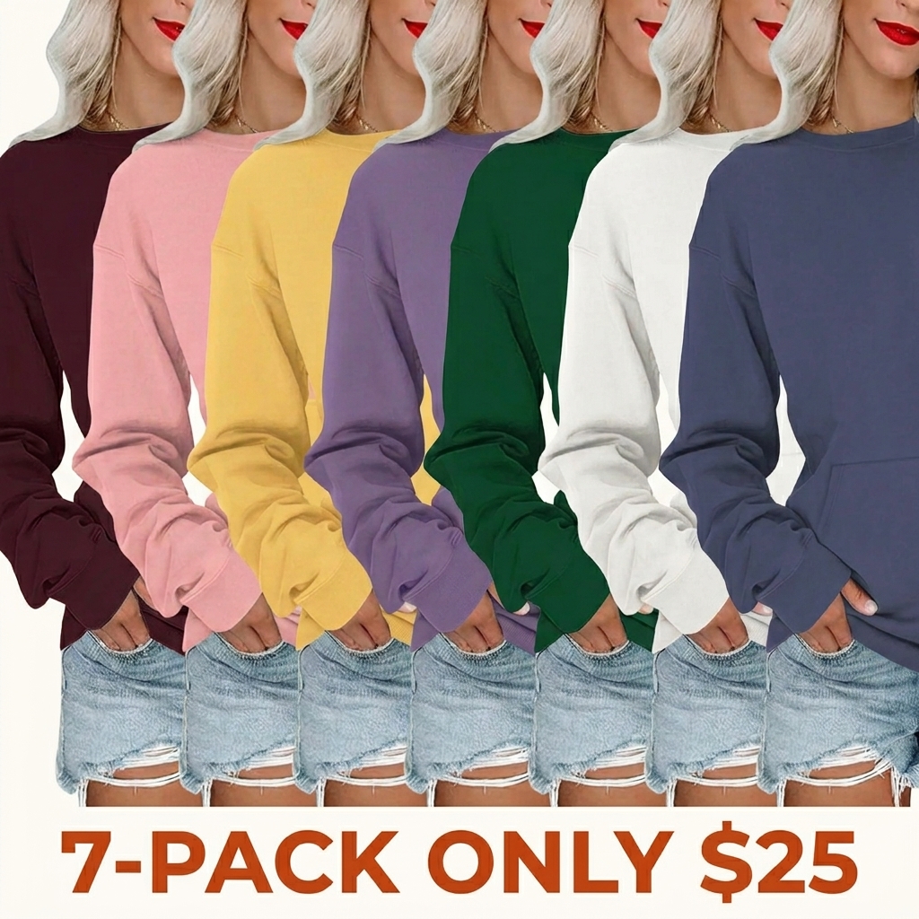 Women's crew-neck sweatshirt