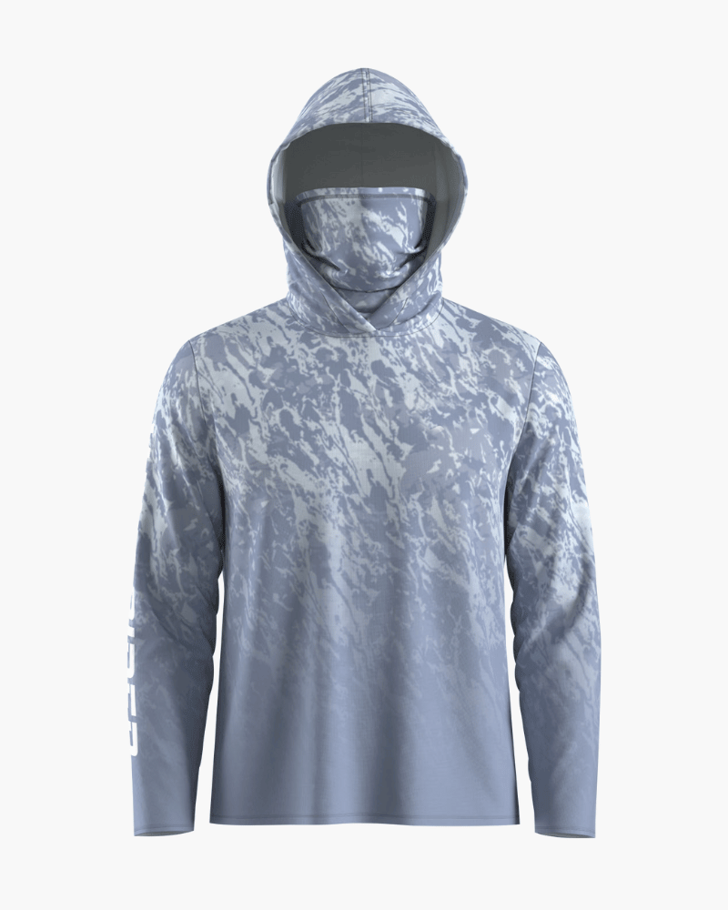 Men’s Sun Protection Fishing Hoodie with Built-In Face Gaiter