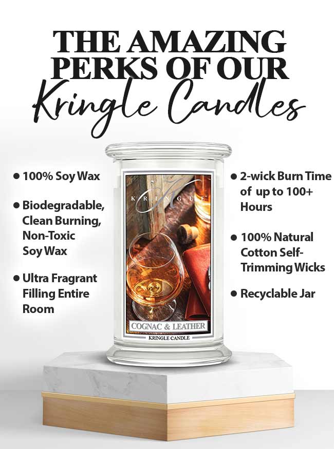 Cognac & Leather Large Jar | Soy Candle