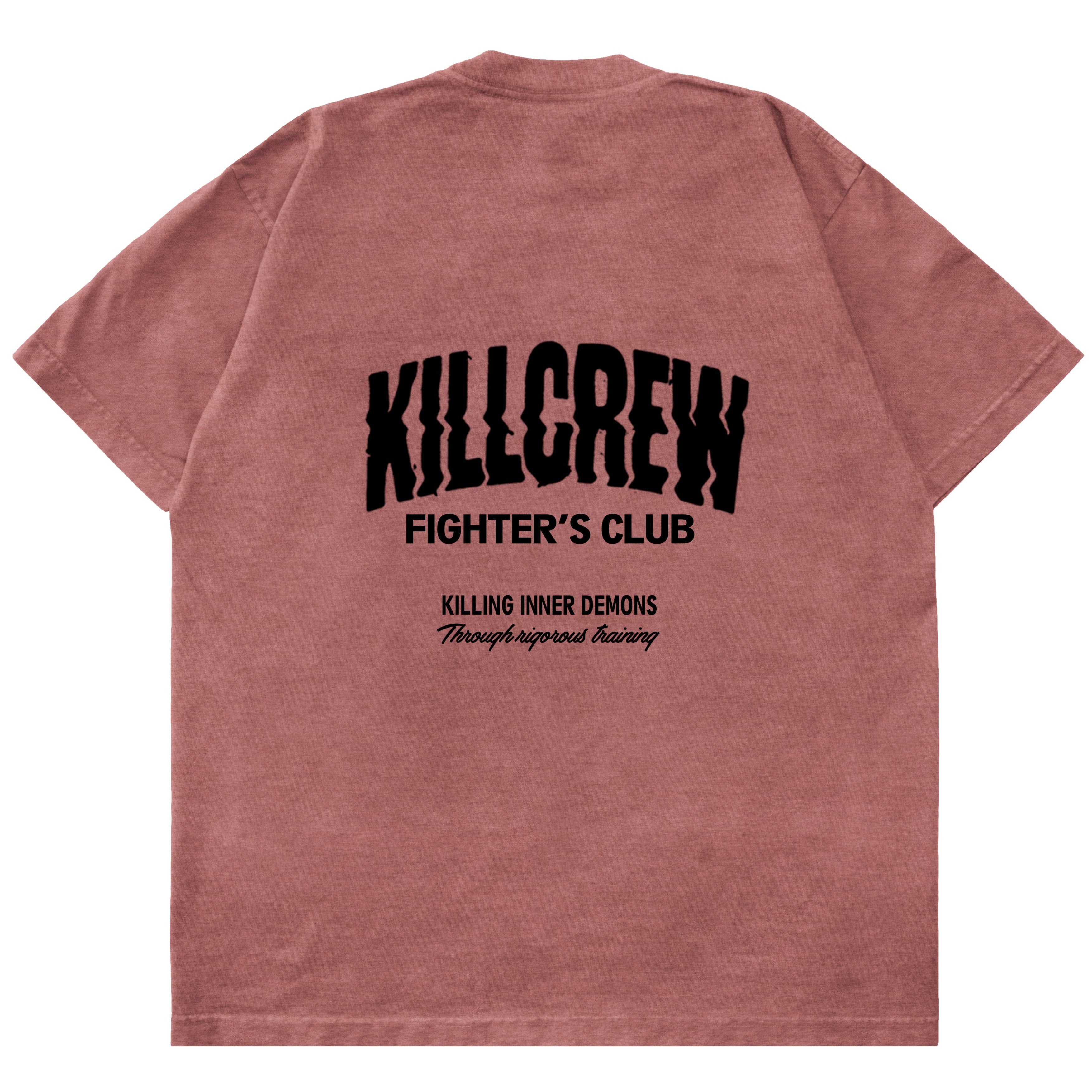 RELAXED FIT RIGOROUS TRAINING T-SHIRT - ROSE / BLACK