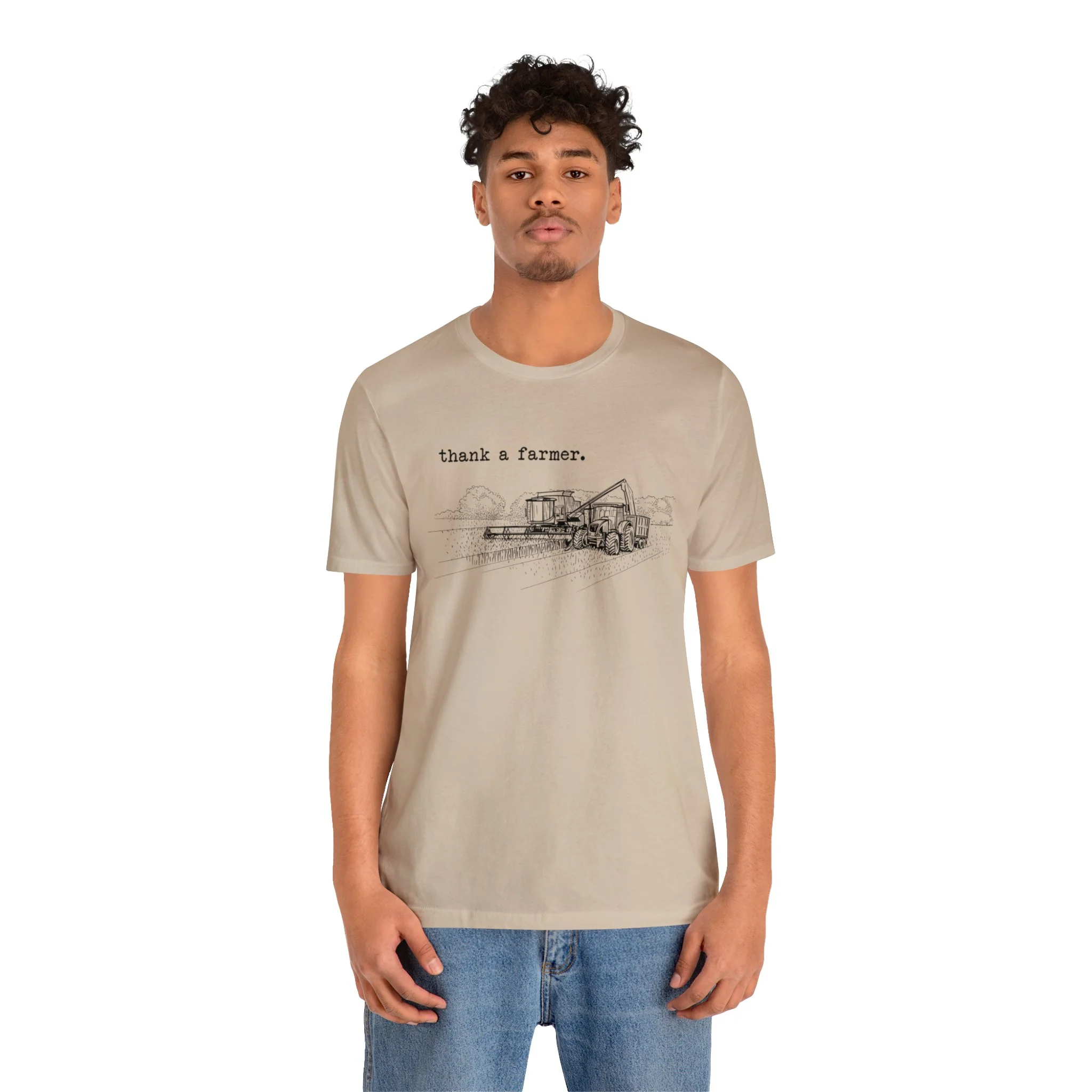 Thank a Farmer Unisex Jersey Short Sleeve Tee