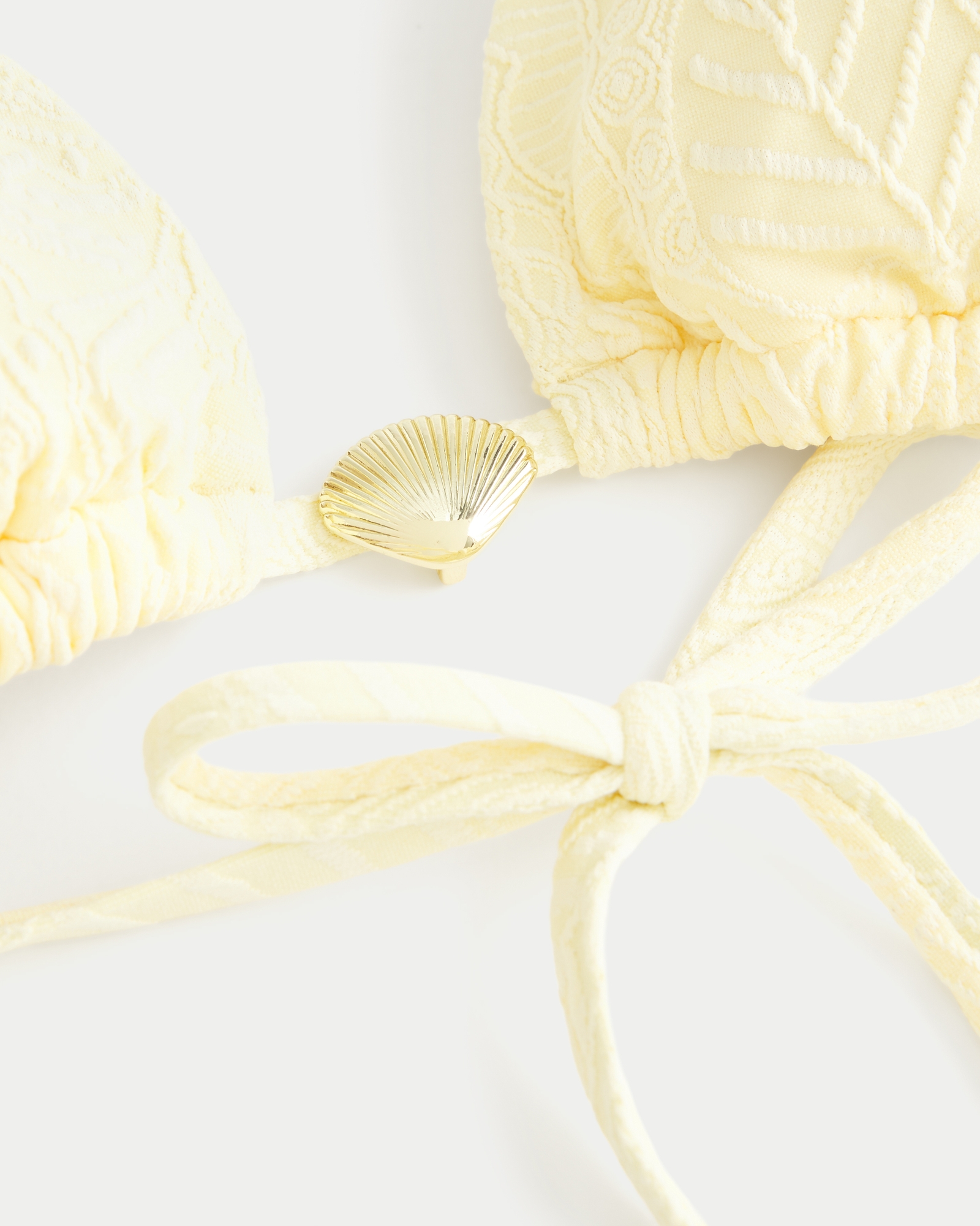 Jacquard Charm Triangle Bikini Top
