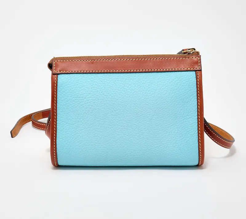 Pebble Leather East/West Crossbody