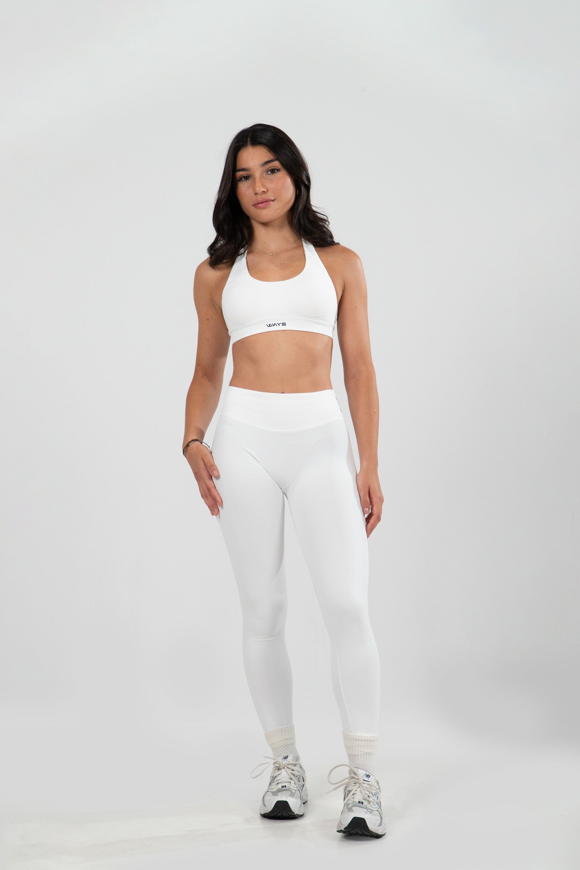 React Seamless Legging Blanco