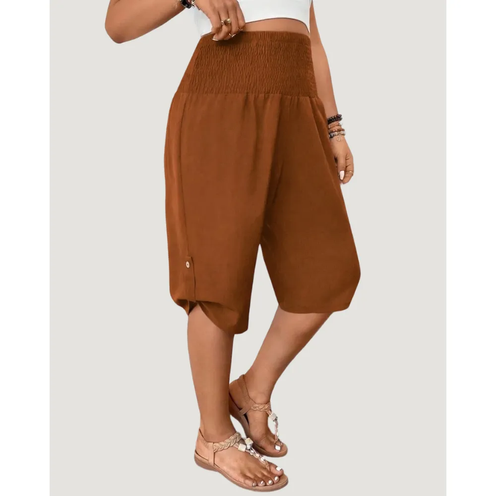 Factory Direct Women's Elastic Waist Comfort Capri Pants, 8-Pack Only $24