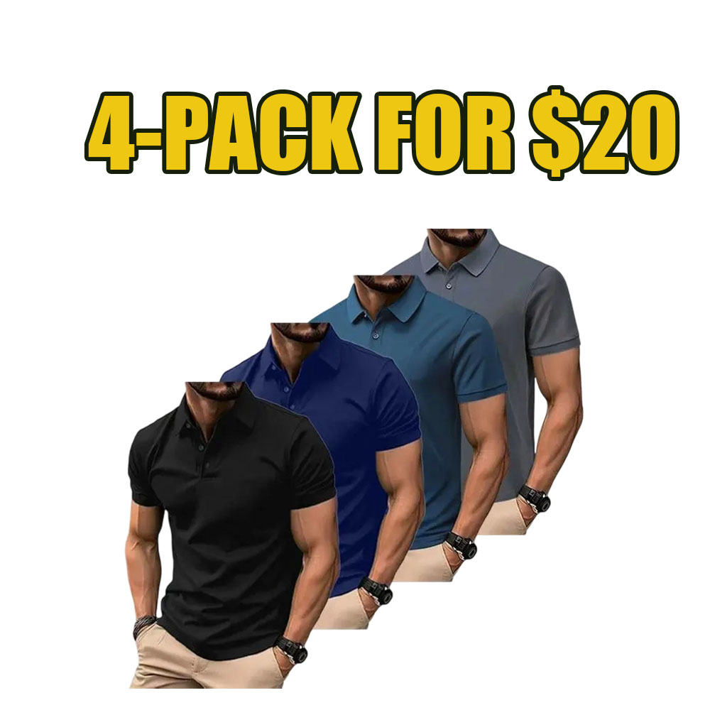 Essential Comfort Polo Shirt 8-Pack