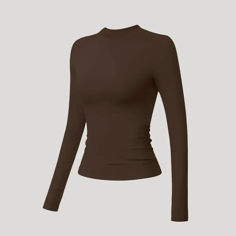 Sports Tee And Long Shirt Round Neck Slim T-shirt