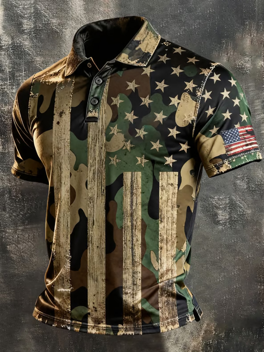 Men's 250th Anniversary Print Business Top