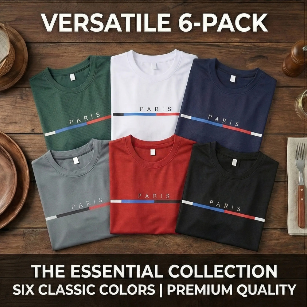 Men's 6-Pack Graphic Tees Short