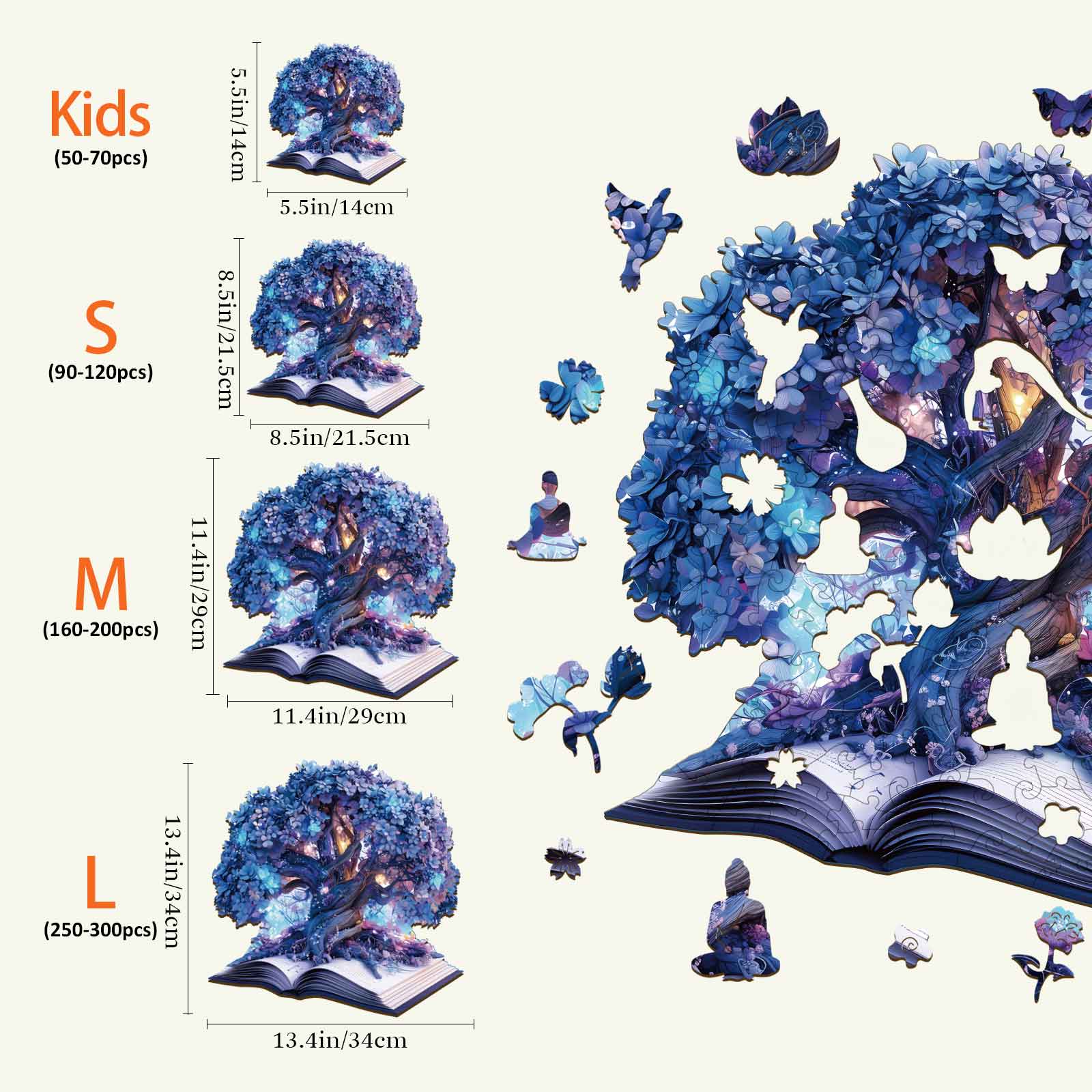 Magic Book Wooden Jigsaw Puzzle