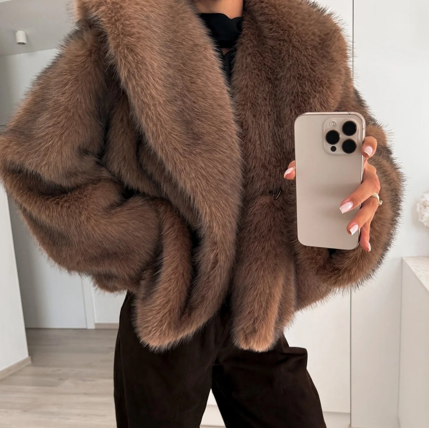 MELINA | Manteau Luxe En Fourrure