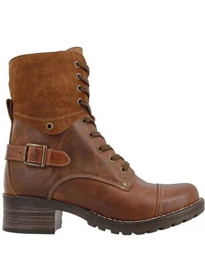 Lace-Up Block Heel Boots (multiple color options)