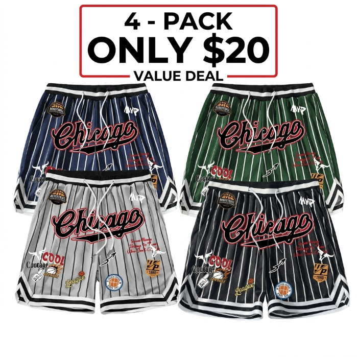 🏀 Men’s Retro MVP Basketball Shorts – Quick-Dry Athletic Streetwear Shorts