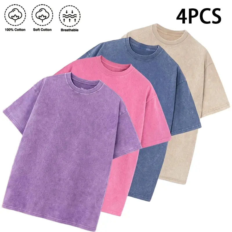 Unisex 100% Cotton Vintage-Washed T-Shirt