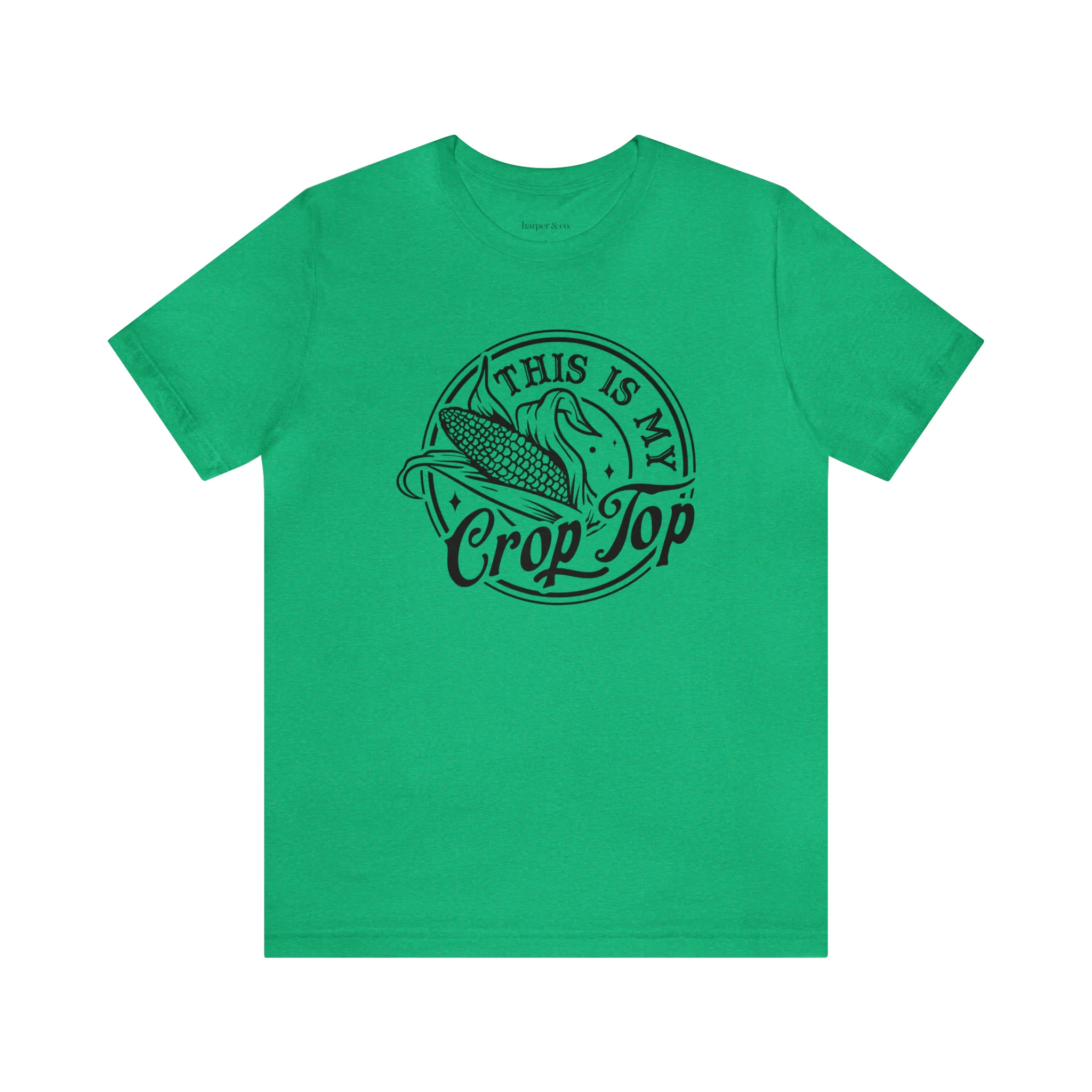 Crop Top Unisex Jersey Short Sleeve Tee