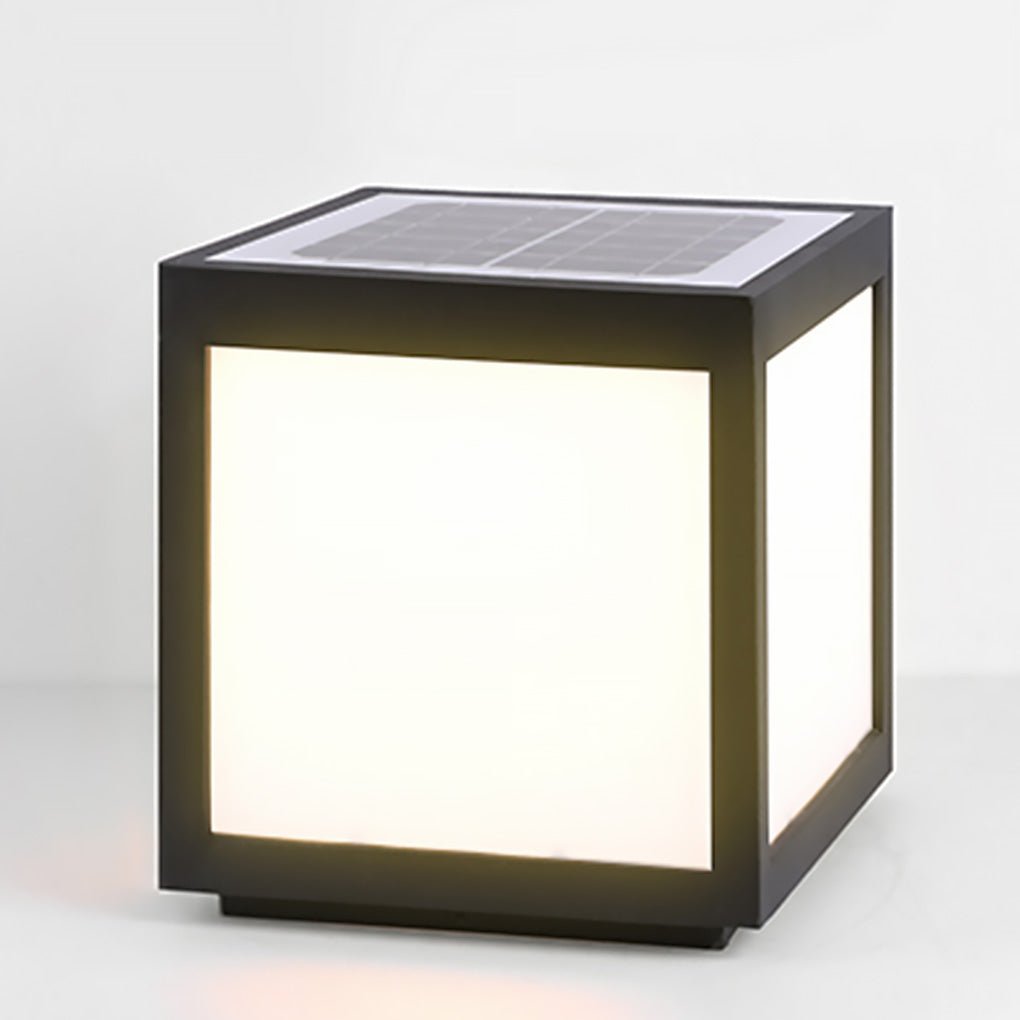 Outdoor Courtyard Waterproof LED Solar Pillar Lights Landscape Lighting