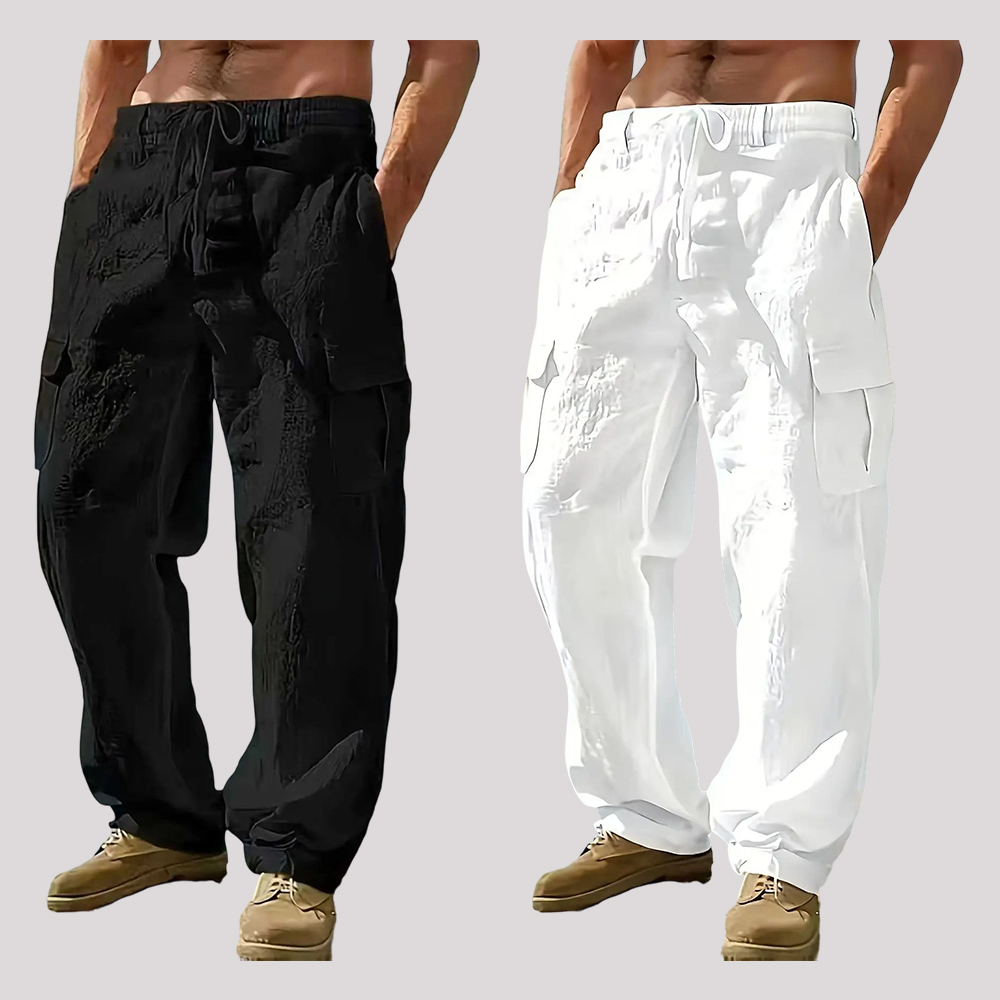 2026 Fashion Comfy Men's Linen Cargo Pants