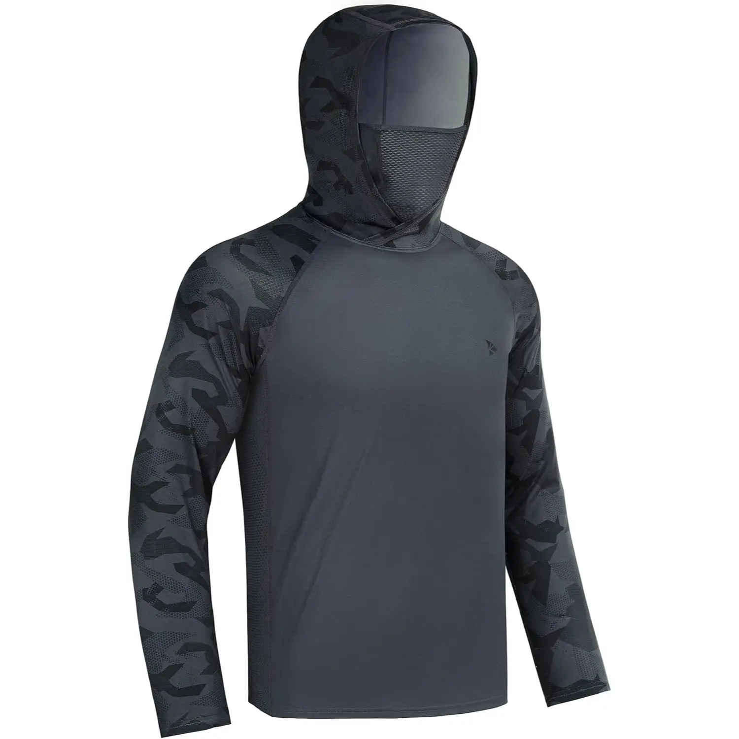 Men's Sun Protection Hoodie (with Face Mask/Neck Gaiter) — UPF 50+ UV Protection