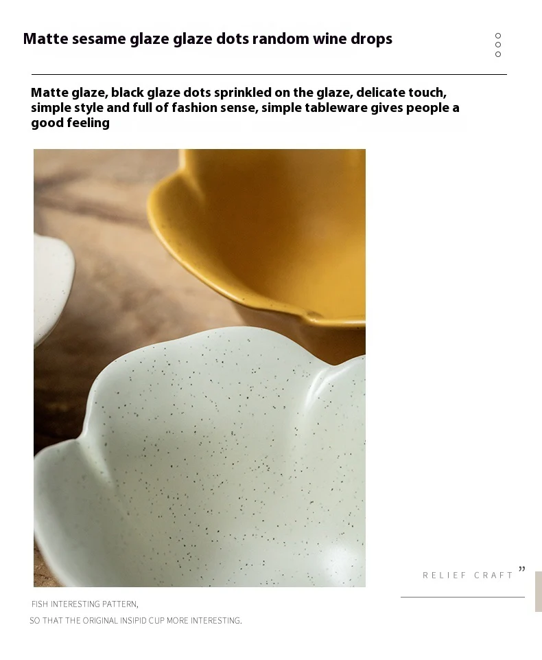 Ceramic Flower Petals Bowl