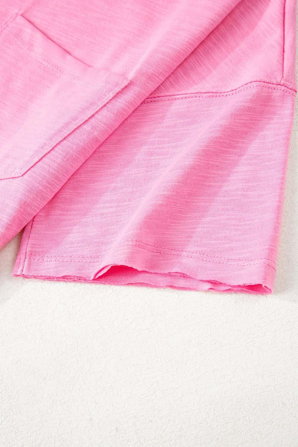 Sachet Pink Loose Fit Half Sleeve T Shirt and High Waist Skirt Set