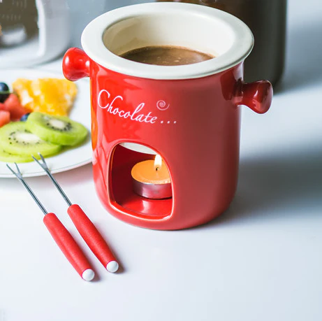 Ceramic Tealight Chocolate Warmer Pot