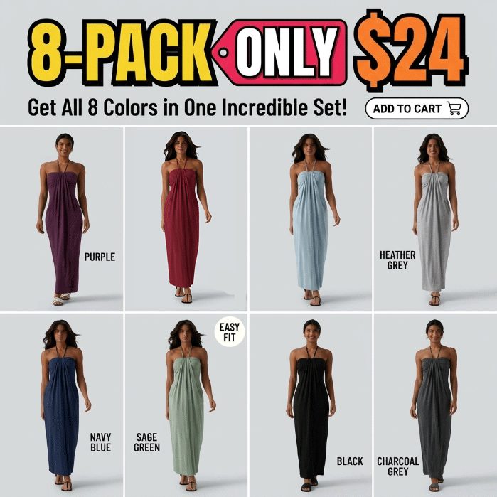 【Creator’s Pick】Halter Tie Back Maxi Dress with Pockets