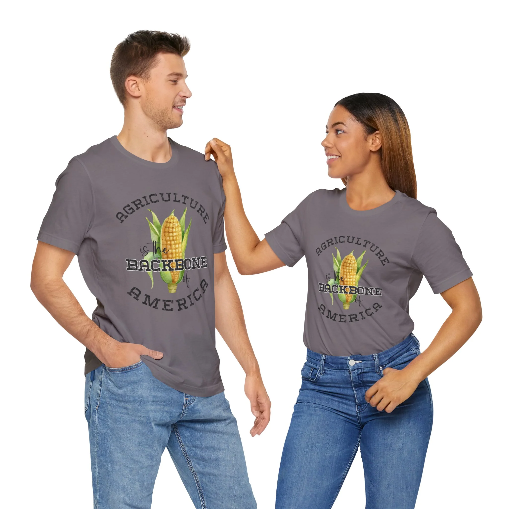 Agriculture is the Backbone Bella Canvas Jersey Short Sleeve Tee - Multiple Colors