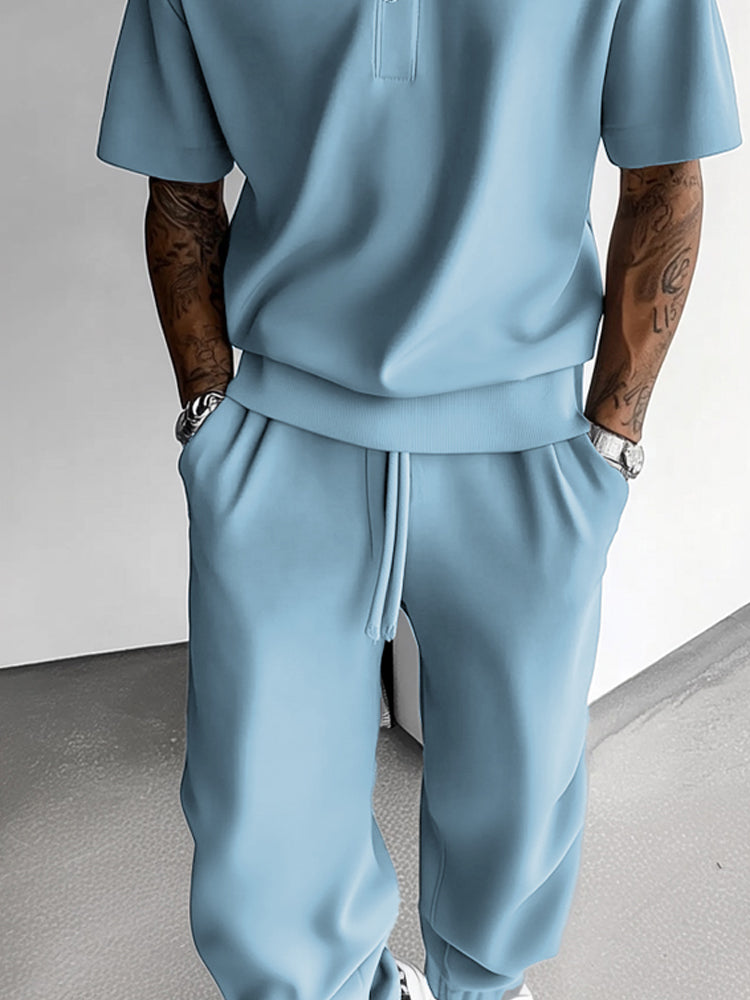 Premium Solid T-Shirt Pants Set