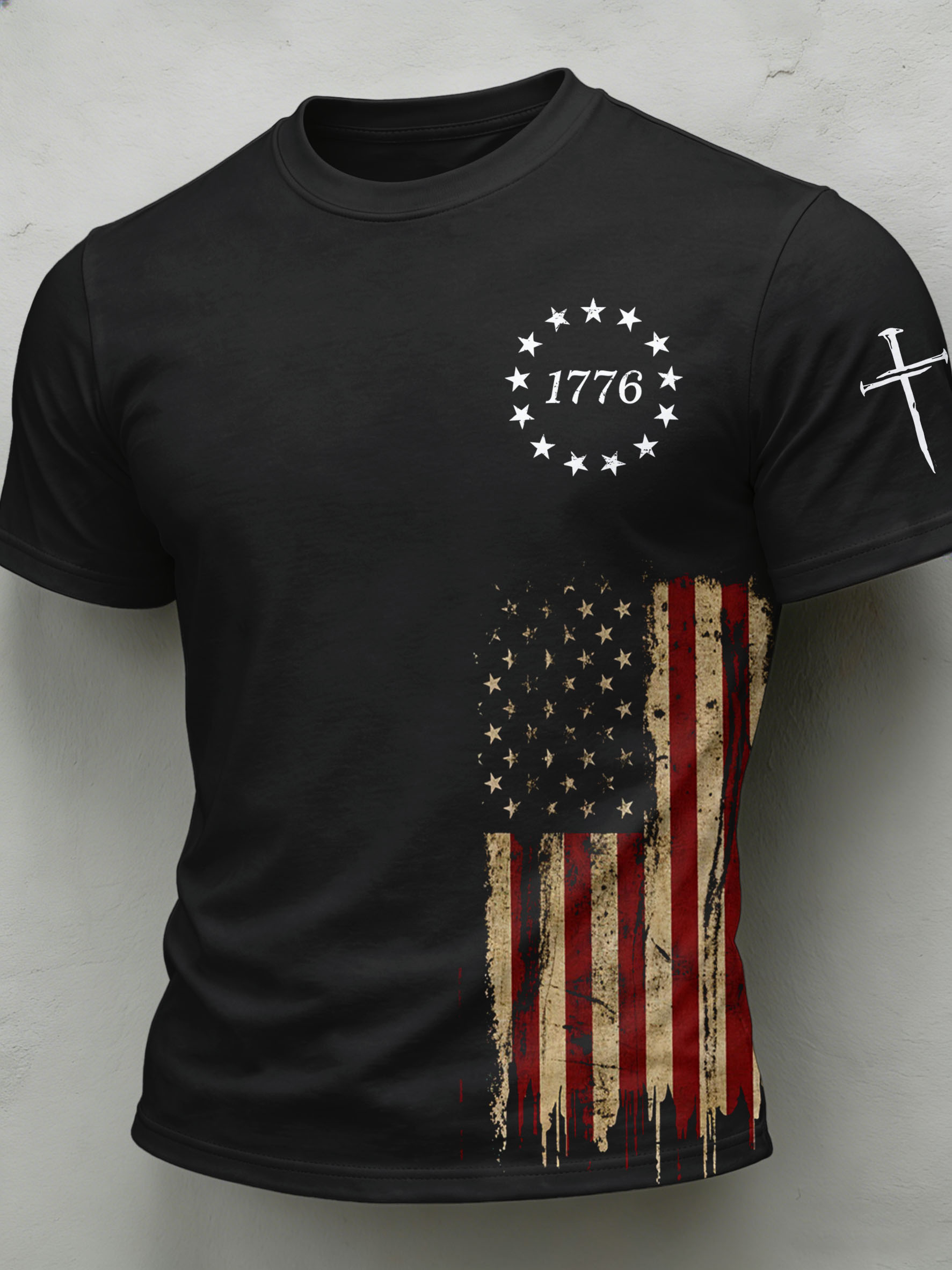Men'S Independence Day Printed Casual T-Shirt