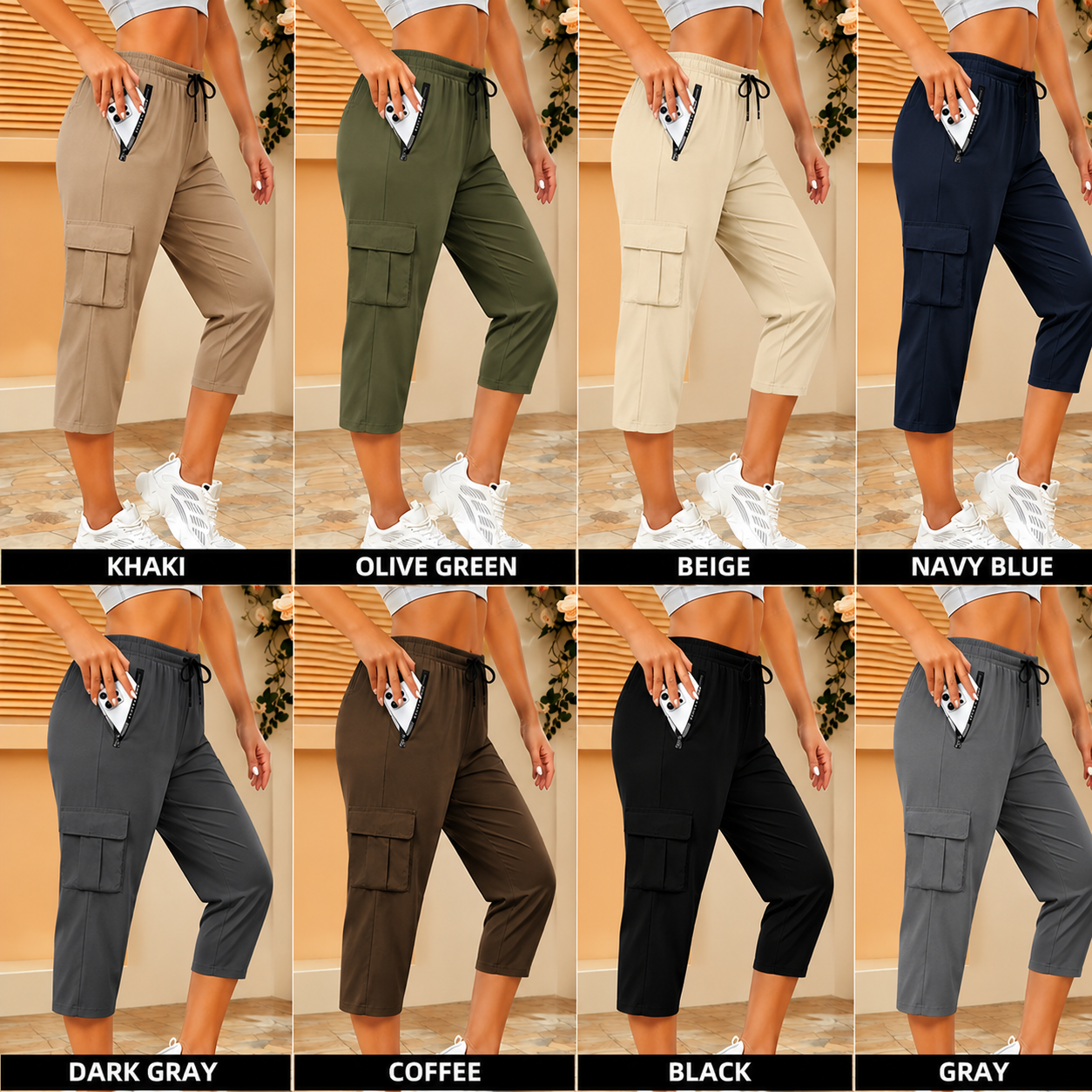 Women's Versatile Casual Cropped Shorts – Drawstring Waist