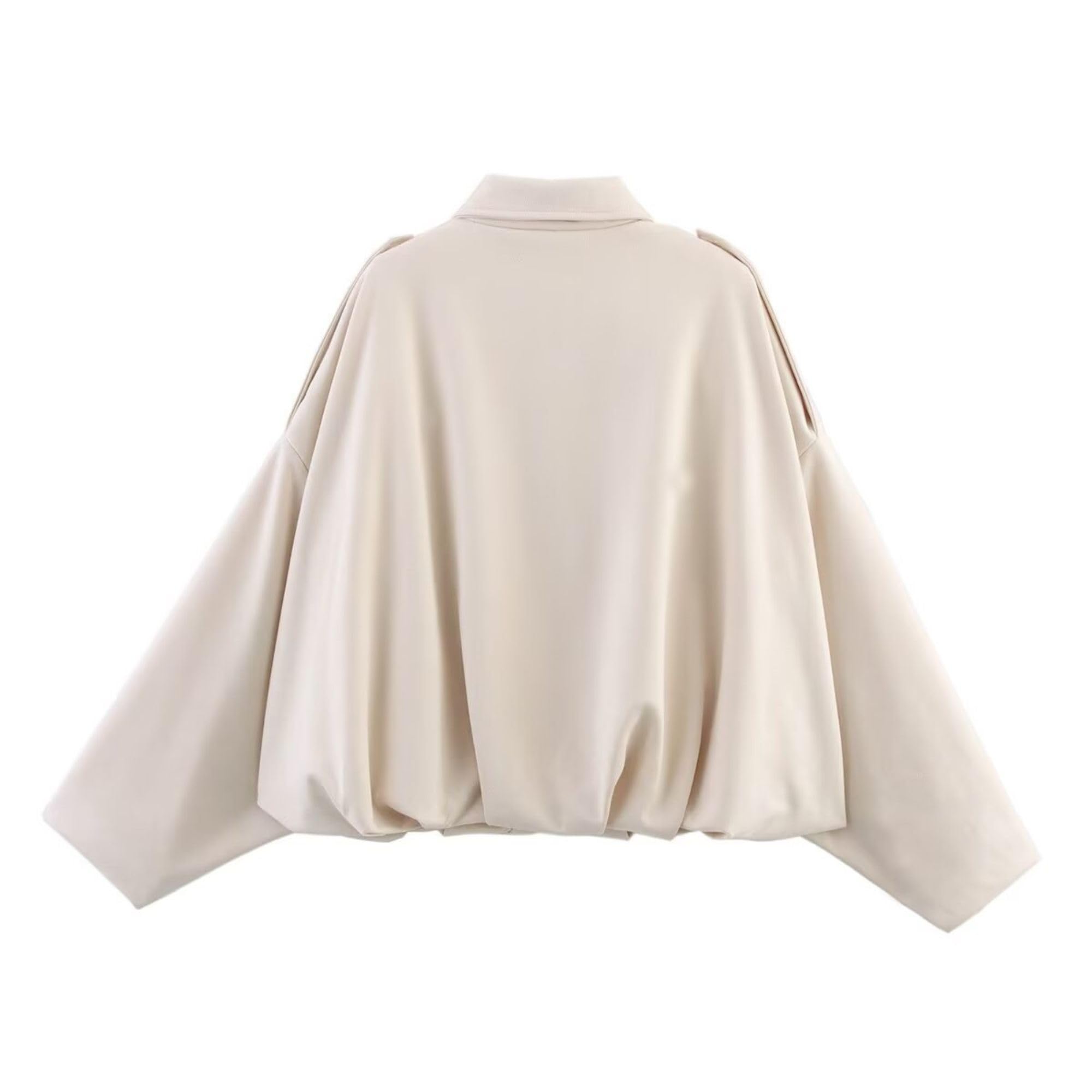 Xunger Women's Faux Suede Bomber Jacket Spring Lapel Pilot Coat Casual Oversized Long Sleeves Trendy Streetwear Outerwear