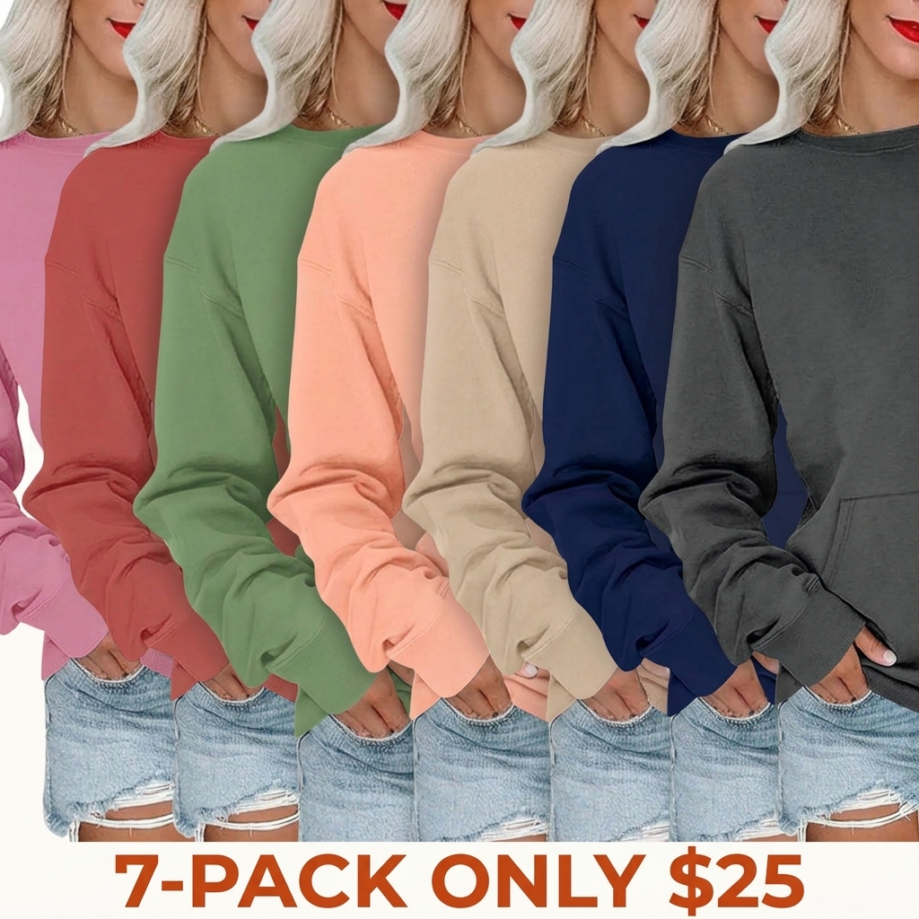 Women's crew-neck sweatshirt