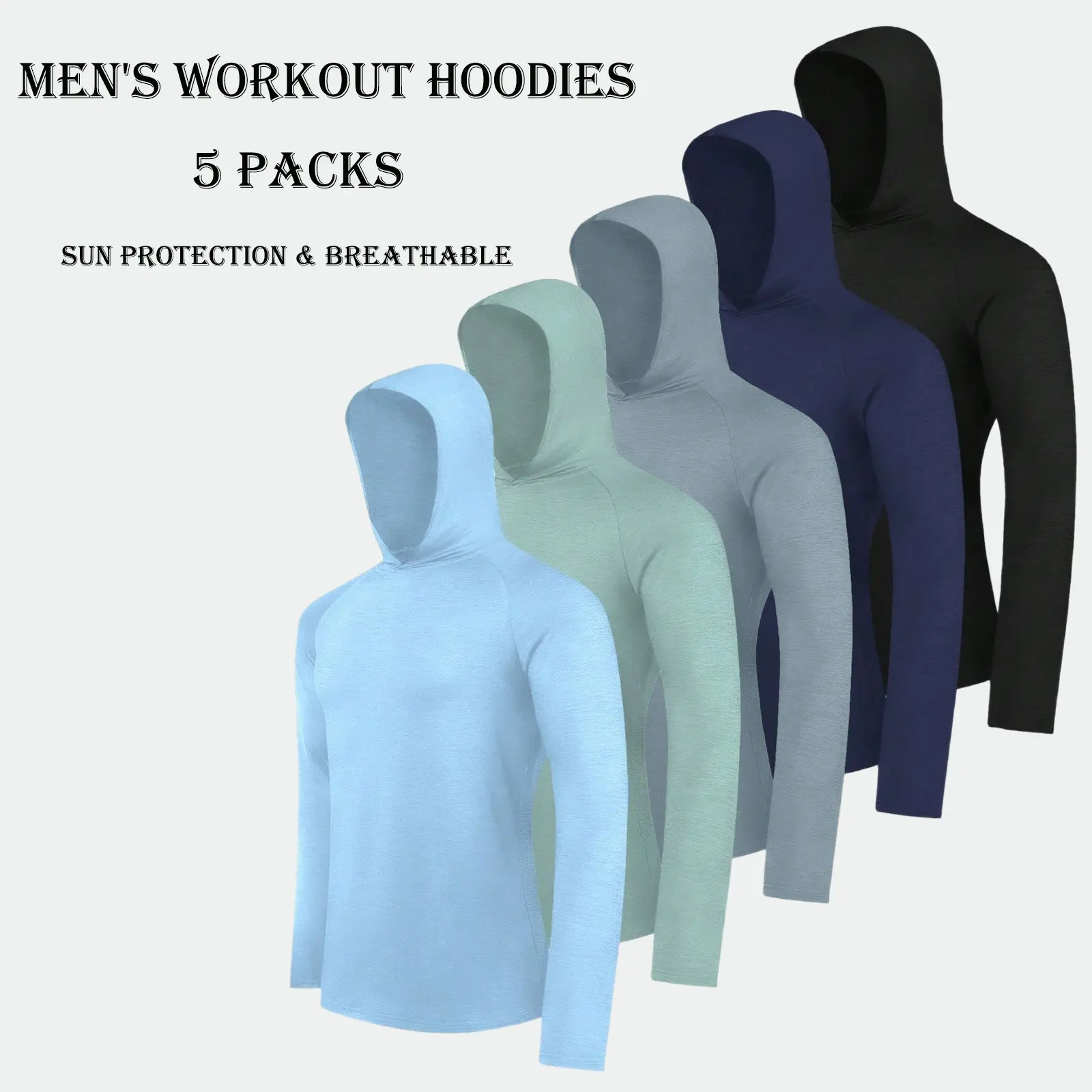 Men's Quick-Dry Long-Sleeve Sports Hoodie