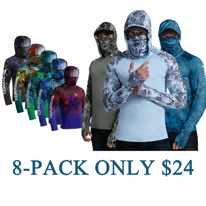 ☀️☀️☀️Men’s UPF 100 Sun Protection Hoodie with UV Detection