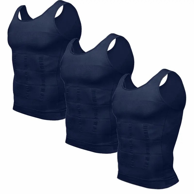【3 pack】💪Men's Compression Shapewear Tank Top | Slim Fit Body Shaping Vest